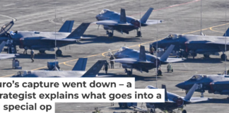U.S. military fighter jets sit on the tarmac at José Aponte de la Torre Airport in Puerto Rico, on Jan. 3, 2026. Miguel J. Rodriguez Carrillo / AFP via Getty Images